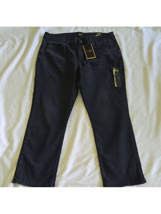 Lee Denim - Lee Black Straight Leg Denim Jeans with Branded Tag